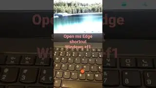 Create a shortcut to open Microsoft Edge Browser in windows 11(windows key + f1press at a time)