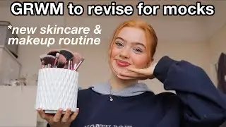 GRWM to revise for GCSE mocks *new skincare & makeup routine | Ruby Rose UK