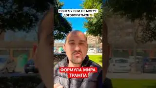 Почему они не могут договориться? Формула мира Трампа! 