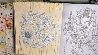 Фон с помощью губки и гуаши. Мастер класс.