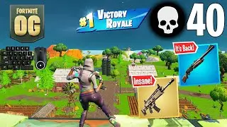 40 Elimination Solo Squads Win Full Gameplay (Fortnite OG)