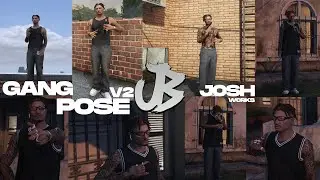 Fivem New Custom Gang Animations V2 Pose Pack  +11 Emotes - Josh's Works