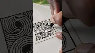 watch till end 😍😮 / zentangle pattern #shorts #art #zentangle #drawing