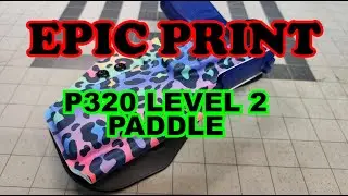 Custom Printed Rainbow Cheetah Print Sig P320 Paddle, Level 2. Step By Step Sublimation