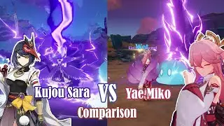 Yae Miko vs Kujou Sara Skill Comparison | Is Yae Miko New 5-Star Kujou Sara?
