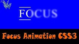 Focus CSS3 Animation 2018 | Pure Cool CSS Animation Effect | HTML5 By Amazing Techno Tutorials