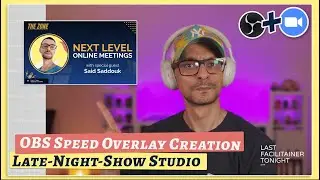 OBS Studio: Late-Night Show Overlay for Zoom | How-To Creation Demo 📺