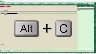 Short cut key of Tally Erp-9 of Creating Ledger