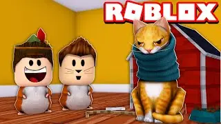 VIDA DE HAMSTER POR 1 DIA NO ROBLOX!! (Hamster Simulator)