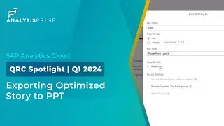 Exporting Optimized Story to PPT