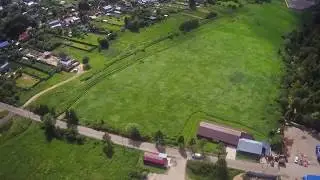 Hubsan x4 h501s-s. Первый полет в сильный ветер.