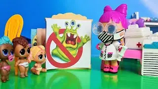STOP THE MICROBE! Dr. Lol is in kindergarten! All for scraping! Doll LOL surprise cartoons Dorinela