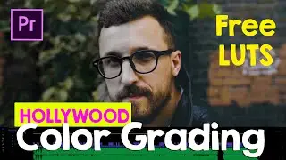 FREE LUTS Color Grading in Premiere Pro - PRO Hollywood Film Look #24 