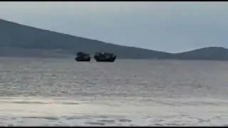 Северокорейские шхуны в Веселом Яре