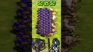 50 Elite Hussite Wagons vs 50 Elite Kamayuks (AoE2) 