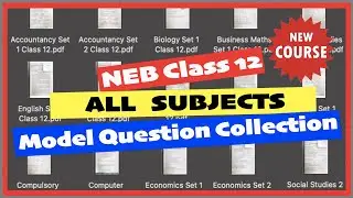 Class 12 All subjects new course model questions