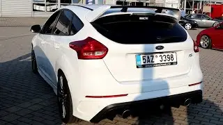 Ford Focus RS Mk.3 with Borla Exhaust Loud Revs & Crackles!