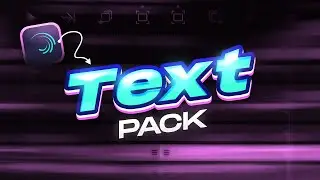 10 Title Animation Alight Motion Template | Alight Motion Text Presets