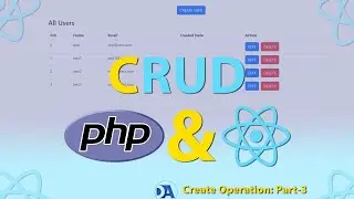 React CRUD operations using PHP API and MySQLi | PHP REST API | CRUD in React & PHP | Part 3