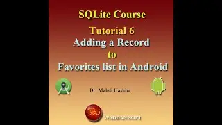 SQLite Course Tutorial 6: adding a record in favorites list in SQLite database in android studio