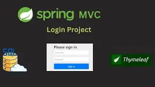 Spring MVC Project Login Page  with MySQL Database Thymeleaf