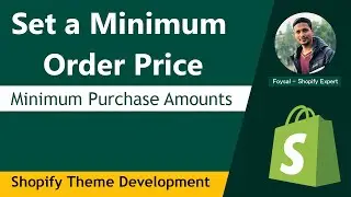 How to Set A Minimum Order Price ✅ Minimum Order Value ✅ Shopify Tutorial