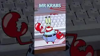 This keyboard sounds like MR KRABS #shorts