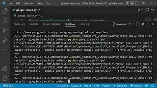python project google search