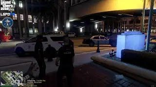 GTA V - LSPDFR 0.4.9🚔 - LSPD/LAPD - K9 Unit - Suspicious Vehicle | Shots Fired on Officer - 4K