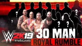 WWE 2K19 30 Man Royal Rumble | WWE 2K19 Royal Rumble Gameplay Match - 30 Man Royal Rumble WWE 2K19