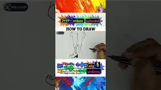 How to draw joker foot || schoolx360 