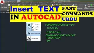 Autocad Insert Text | Text, Multiline Text, Single line Text in AutoCAD AutoCAD 2D