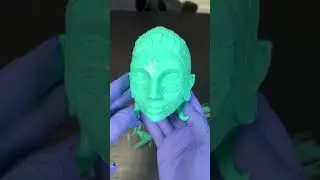 Asmr support removal from a beautiful resin print 