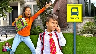 DeeDee Shows Matteo How to Get Ready For School | Back to School | Funny Story for Kids