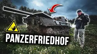 PANZER GEFUNDEN! MILITÄRSCHROTTPLATZ! PLÖTZLICH FALLEN SCHÜSSE 👀