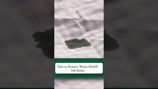 How to Remove Ink Stains! (Water-Soluble)