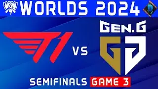 T1 vs GEN Highlights Game 3 | Worlds Semifinals 2024 | T1 vs Gen.G by Onivia