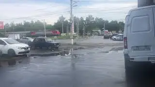 Чуть не сбили человека, резкое торможение поезда