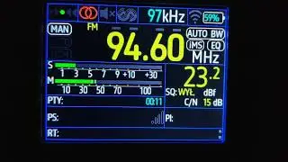 FM-DX Tropo / RMF FM / Poznań-Śrem / 155 km / 120 kW / Tef6686 + 102 cm teleskop