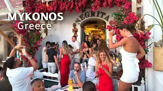 [4K]🇬🇷Walking tour of Mykonos Island, Greece's most popular and luxurious celebrity destination 2024