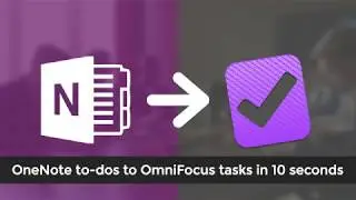 OneNote to OmniFocus Integration - To-dos