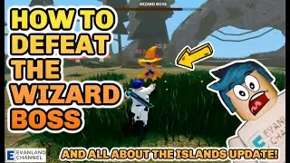 NEW WIZARD BOSS UPDATE IN ROBLOX ISLANDS || STAFF OF LIGHTNING || SPAWN BLOCK || AUTO TREE CUTTER