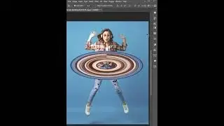 🌀 Circular Stretch Effect in Photoshop 