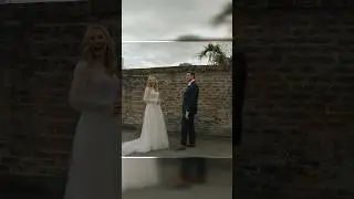Bride and Groom’s sweet interaction at first look! 