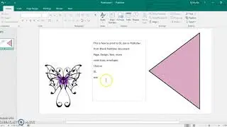 Print a DL envelope-sized document created in Microsoft Publisher