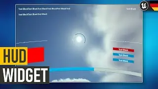 Unreal Engine 5 Curved HUD Tutorial | Unreal Engine Widget Tutorial Deutsch / German | #UE4 #UE5