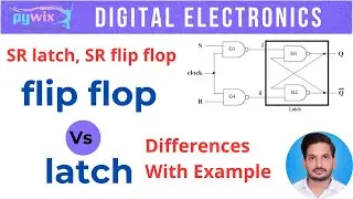 difference between flip flop and latch | latch and flip flop in digital electronics