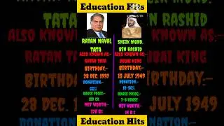 Ratan Tata Vs Dubai King #education #shortsfeed #rich #shorts #shortsvideo #youtubeshorts #gk
