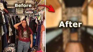 I Can't Believe this is the Same Closet!  Closet Makeover Pt.7 Final Reveal