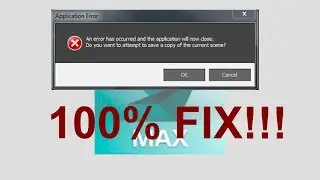 3D Max 2018-19 | How to fix problem: 